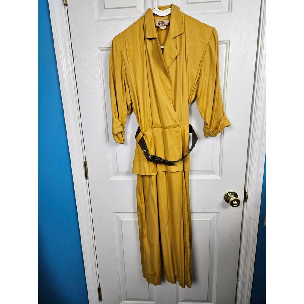 Katie MFG Vintage Mustard Yellow Dress Size 3-4